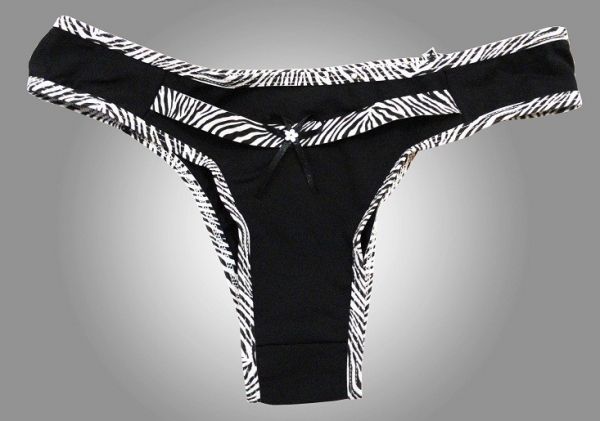 Calcinha microfibra zebra